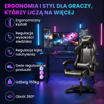 Kėdė žaidimams Extralink Gaming G-524, juoda