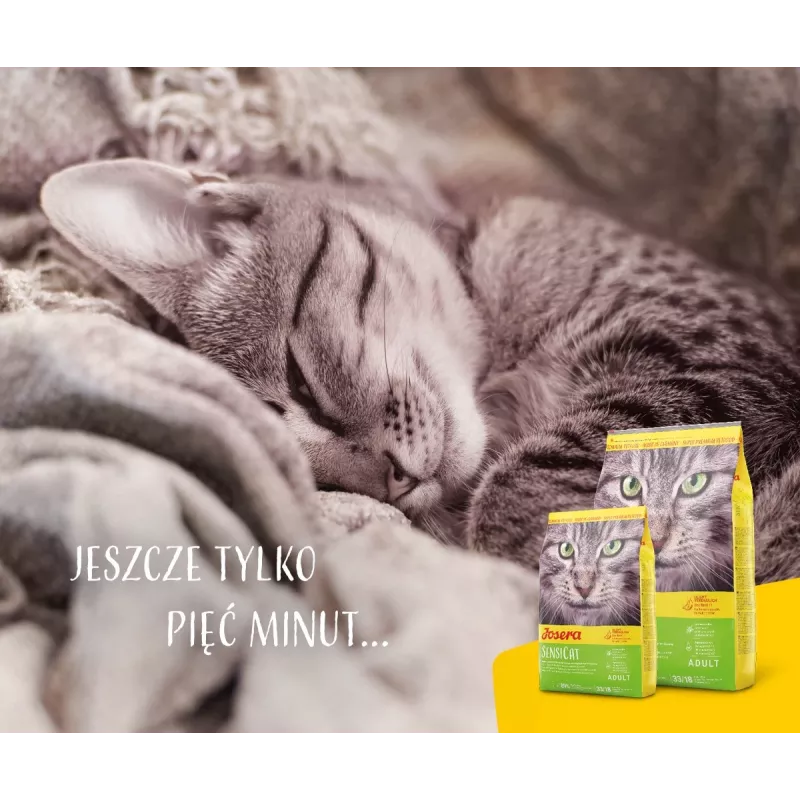 Sausas kačių ėdalas JOSERA SensiCat 10 kg – vištiena, 33% baltymų, 18% riebalų, suaugusioms katėms su jautriu skrandžiu