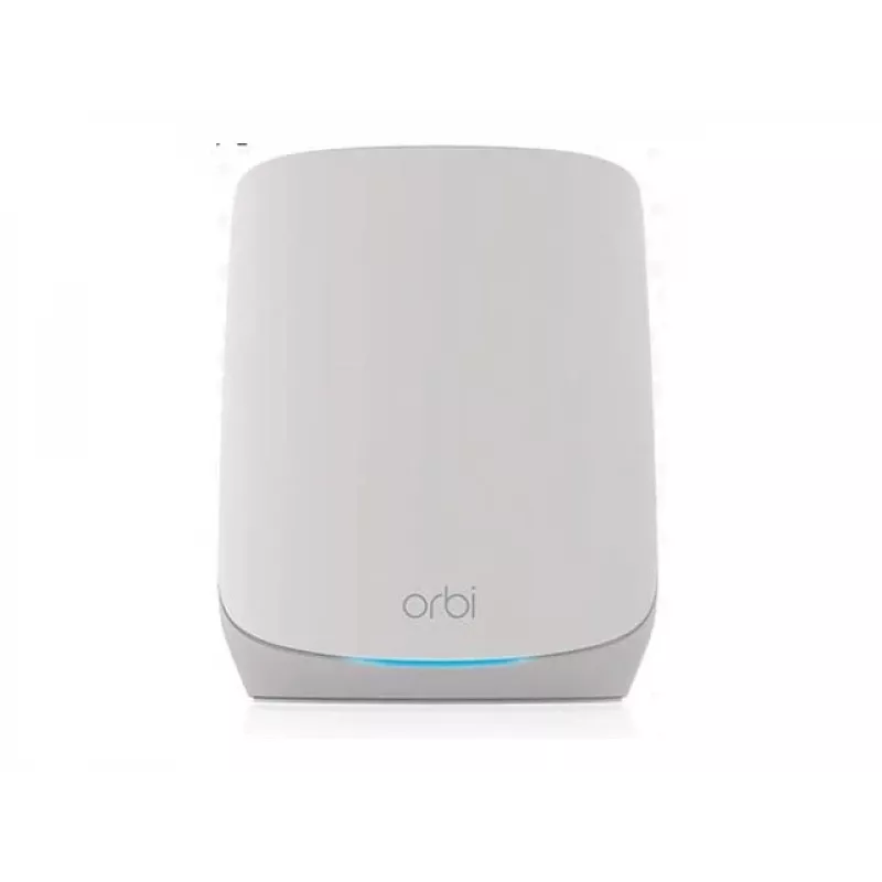NETGEAR Orbi RBK763S Triju juostų (2,4 GHz / 5 GHz / 5 GHz) Wi-Fi 6 (802.11ax) maršrutizatoriaus rinkinys Baltas 7 vidinės antenos - RBK763S-100EUS