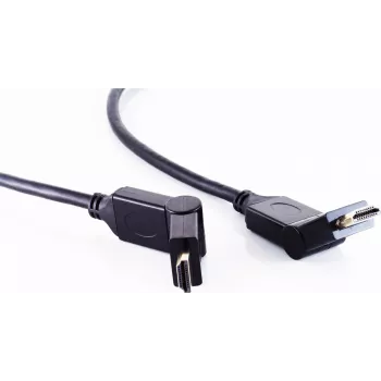 Monitoriaus kabelis ShiverPeaks HDMI A tipo į HDMI A tipo su stačiu kampu 1,5 m