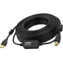 USB kabelis Vision TC 10MUSB+/BL/2 USB 2.0 10m USB A USB B juodas