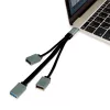 USB-C 3.1 3 prievadų USB šakotuvas