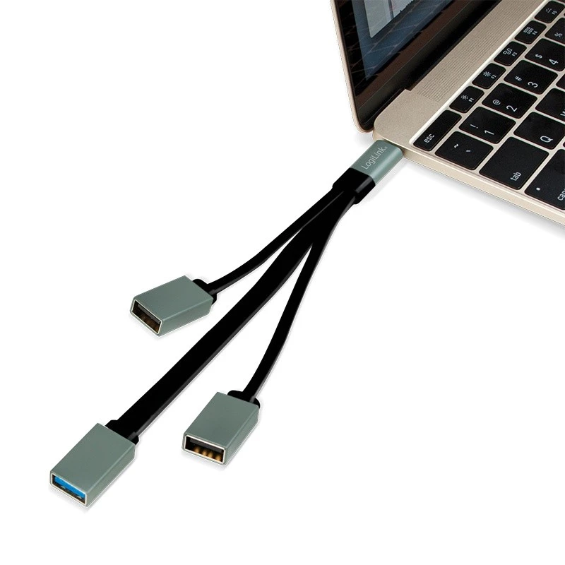USB-C 3.1 3 prievadų USB šakotuvas
