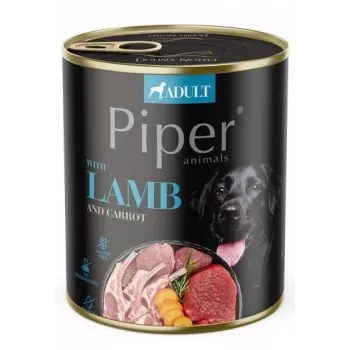 Šlapias šunų maistas Dolina Noteci Piper Lamb su morkomis, 800 g