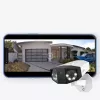 IP stebėjimo kamera Reolink DUO Series P750 lauko sferinė 16 MP 7680×2160 CMOS 1/2.7 colio 2.8 mm 180°×55° PoE IP67 su įmontuotu šviesos diodu, mikrofonu ir garsiakalbiu