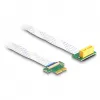 DeLOCK Riser Card PCI Express x1 jungtis prie x1 lizdo 90° kampu su FPC kabeliu 15 cm