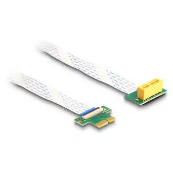 DeLOCK Riser Card PCI Express x1 jungtis prie x1 lizdo 90° kampu su FPC kabeliu 15 cm