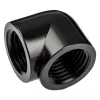 Alphacool Eiszapfen 17588 90° adapteris, L formos jungtis iš G1/4 vidinio sriegio į G1/4 vidinį sriegį, 20 mm, juodas