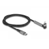 USB Type-C į Lightning įkrovimo ir duomenų laidas su kampuota jungtimi ir stovo funkcija, DELOCK 1,5 m, 9 V 3 A (MFi)