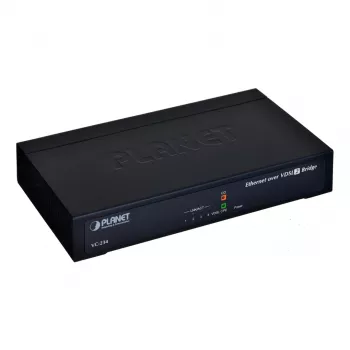 Tiltinis tinklo įrenginys PLANET VC-234 valdomas 4 prievadų Fast Ethernet (10/100) stelažinis 1U, DC-in, 0,8 Gbit/s perjungimo talpa