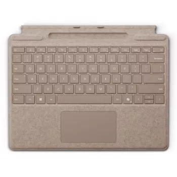 Microsoft Surface Pro klaviatūra su rašiklio laikikliu DE/AT QWERTZ vokiška smėlio spalvos