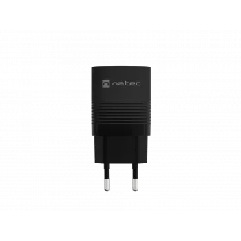 NATEC NUC-2141 laidinis mobiliojo įrenginio įkroviklis, 30W, USB-C PD 3.0 + USB-A QC 3.0, 110–240V, juodas