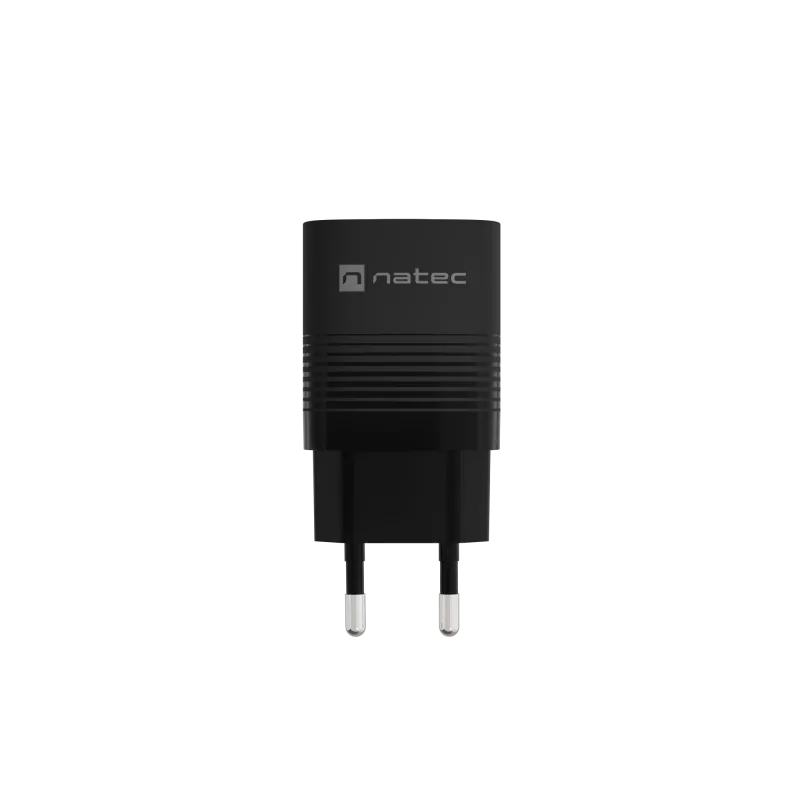 NATEC NUC-2141 laidinis mobiliojo įrenginio įkroviklis, 30W, USB-C PD 3.0 + USB-A QC 3.0, 110–240V, juodas