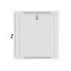 Lanberg sieninis montažinis stovo spintos korpusas 19'' 12U 600x600mm pilkas (stiklinės durys)