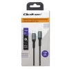 USB C laidas Qoltec 52358 1,5 m juodas USB 2.0 0,48 Gbit/s