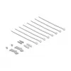 Patch panel DELOCK Mini Desktop RJ45 8 prievadų Cat.6A ekranuotas juodas ant stalo, sienos ar DIN bėgio