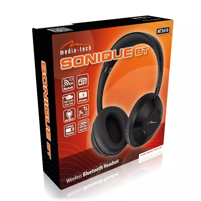 Belaidės ausinės SONIQUE BT MT3610