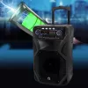 Nešiojama karaoke kolonėlė MANTA SPK5021PRO 80W RMS, 12 col. žemų dažnių garsiakalbis, Bluetooth, baterija iki 5 val., SD/USB, mikrofono ir gitaros įėjimai