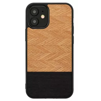 Apsauginis dėklas Man and Wood iPhone 12 mini Herringbone Nero Black