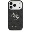 GUESS Hardcase 4G | Užpakalinis dangtelis | iPhone 17 Pro Max | Apple | Ekologinė oda/PC/Plastikas/TPU | Juoda