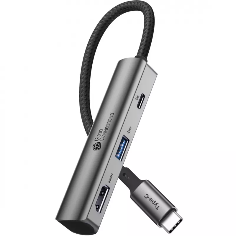 USB Type-C centrinis įrenginys Alcasa HUB-C002A 5000 Mbit/s HDMI USB 3.0