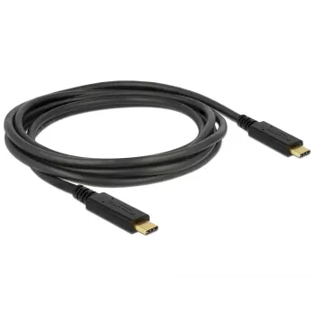 USB kabelis DeLOCK 83668 USB 3.2 Gen 1, 2 m, USB-C, juodas