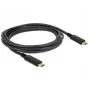 USB kabelis DeLOCK 83668 USB 3.2 Gen 1, 2 m, USB-C, juodas