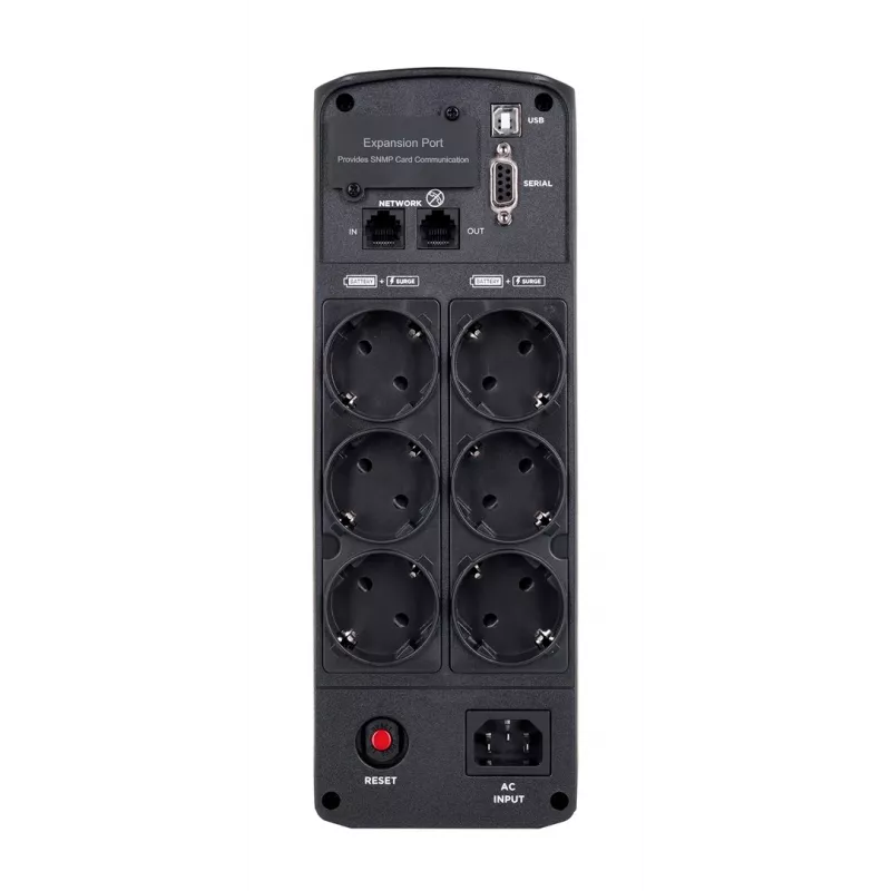 Nepertraukiamo maitinimo šaltinis CyberPower CP1600EPFCLCD, linijinis-interaktyvus, 1.6 kVA, 1000 W, 6 lizdai