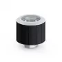 BitsPower tiesioginė jungtis G1/4 išorinis sriegis prie 16/10 mm žarnos — matinė juoda