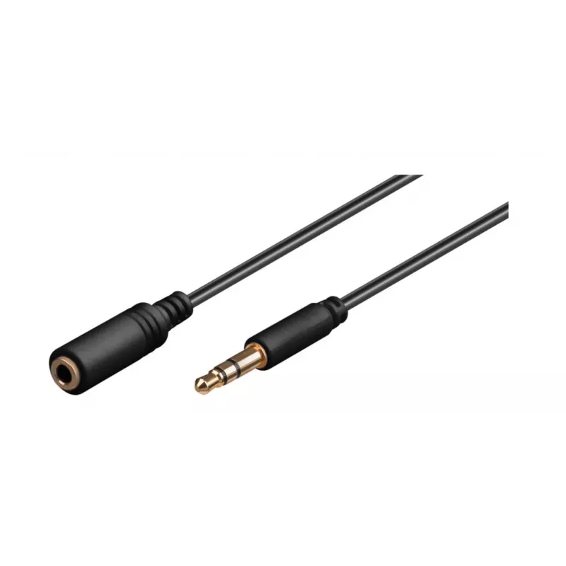 Wentronic Goobay 97122 Ilginamasis 3,5 mm garso laidas, juodas, 5 m