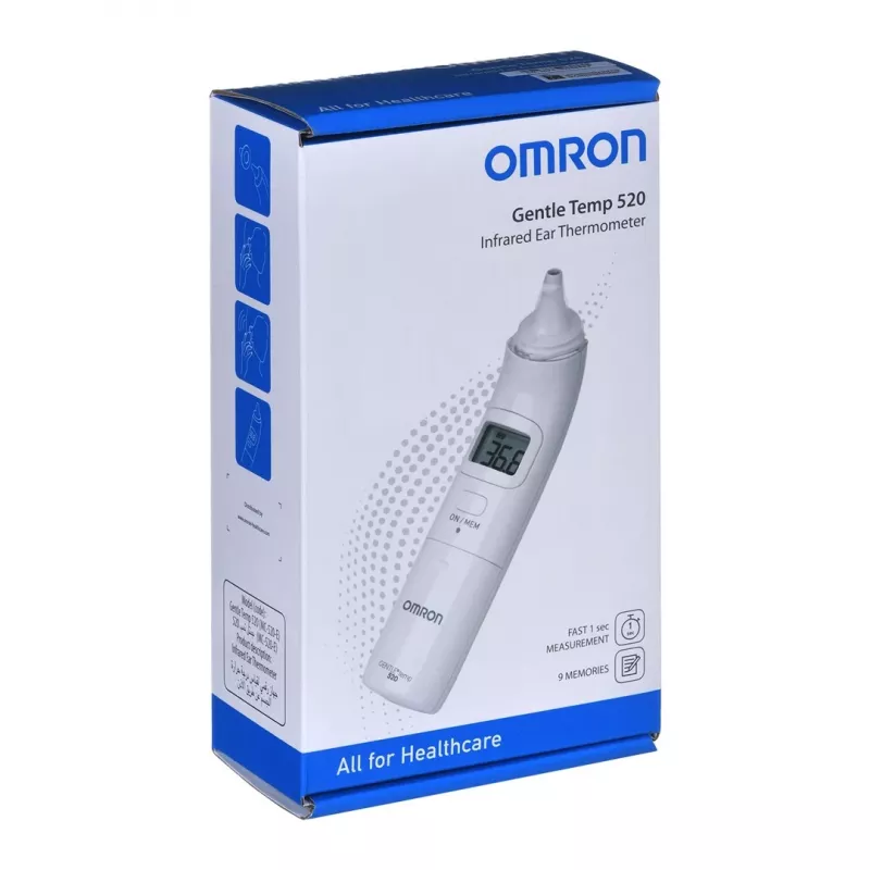 Omron Gentle Temp 520 bekontaktis ausies termometras baltas