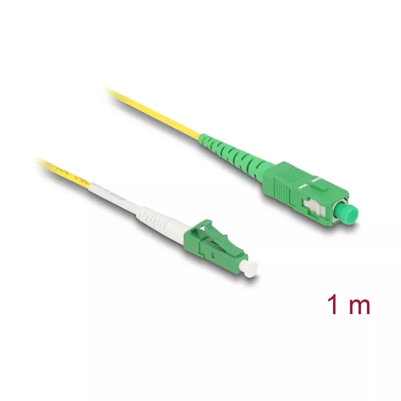 DeLOCK 83235 InfiniBand šviesolaidinis kabelis 1 m LC SC OS2 geltonas