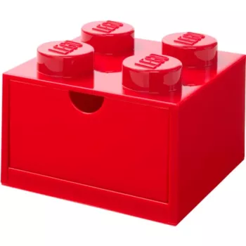 LEGO dėžutė stalčiui 4, raudona, su smaigeliais