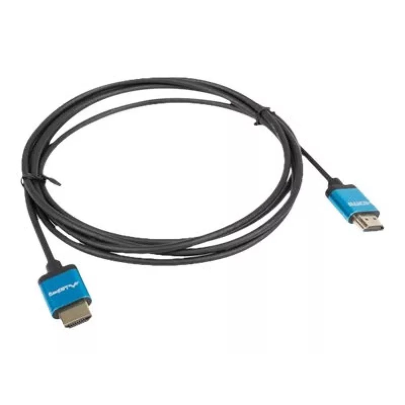 HDMI kabelis LANBERG CA-HDMI-22CU-0018-BK 1,8 m — HDMI A tipo į A, HDMI 2.0, 18 Gbit/s, ARC, auksu dengti kontaktai
