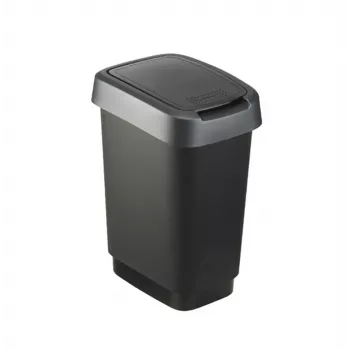 Rotho Twist 25 L stačiakampis polipropileninis sandėliavimo konteineris — 25 L, 476×333×252 mm, juodas