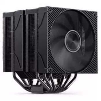 Aušintuvas CPU Jonsbo CA90 Dual-Tower su 1×130 mm ir 1×120 mm PWM ARGB ventiliatoriais, juodas