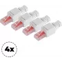 Kištukas tinklui ShiverPeaks 75011-4 Cat. 6 beįrankis RJ45, 8P8C