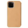 Krusell Sunne dėklas-piniginė Apple iPhone 11 Pro Max vintage nude, odinis užlenkiamas dėklas su kortelių kišenėmis