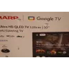 Sharp 50HR7265E 50 colių QLED 4K Ultra HD Smart Google TV, 144 Hz, Dolby Vision, Dolby Atmos, centrinis stovas, juoda