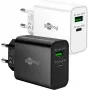 Goobay USB-C PD GaN dvigubas greitasis įkroviklis (30 W) Baltas (75336)