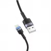 USB į Lightning duomenų laidas Tellur 1,2 m pintas nailoninis juodas