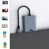 USB-C adapteris Hawk HW-HUB801 8 viename su HDMI ir Ethernet
