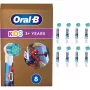 Pakeičiamieji šepetėlių antgaliai Oral-B Kids Spiderman, balti, 8 vnt.