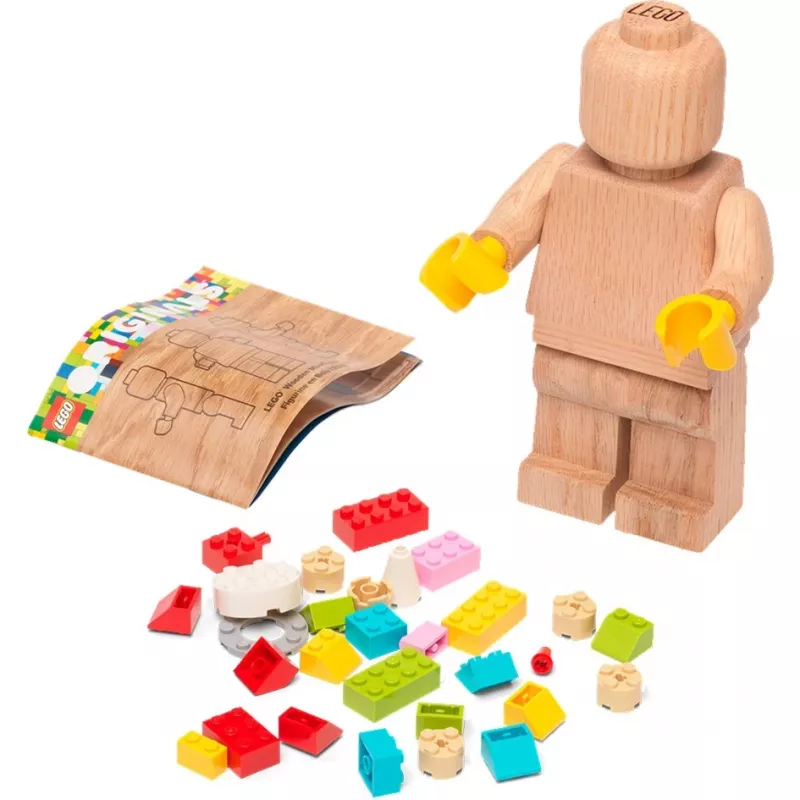LEGO medinė minifigūrėlė, dekoracija iš medžio