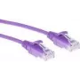 ACT Purple 1,5 m LSZH U/UTP CAT6 plonas duomenų centro jungiamasis kabelis su apsauga nuo užkabinimo ir RJ45 jungtimis