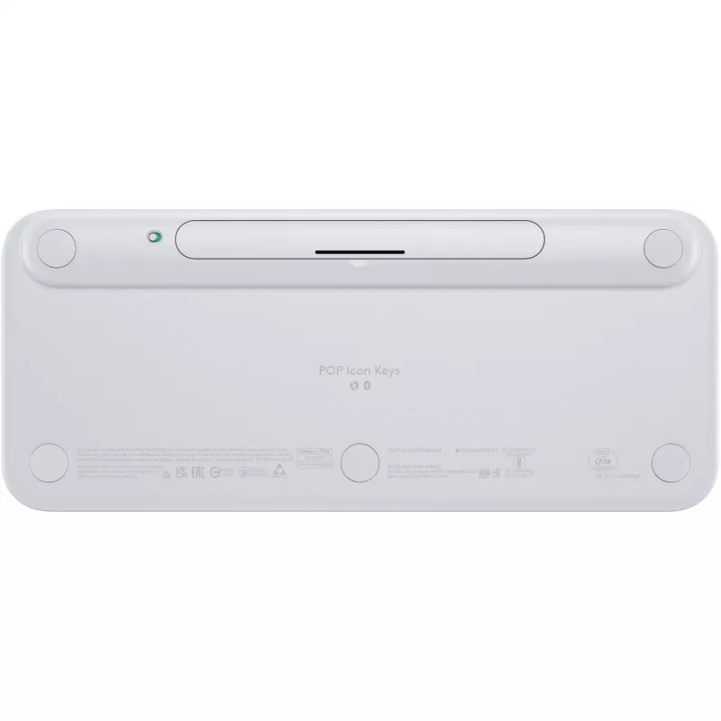 Logitech POP Icon Keys - belaidė klaviatūra - Bluetooth LE - QWERTY US International - Off White, oranžinė (920-013072)