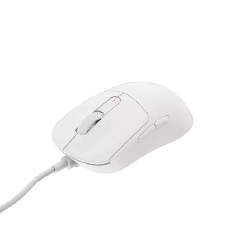 Žaidimų pelė Fury Tanto T4 — 12000 DPI, RGB, balta, USB