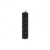 Prailginimo laidas Lanberg PS0-05F-0300-BK 3 m, 5 kištukinių lizdų, juodas