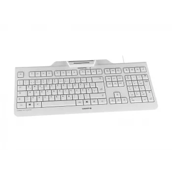 CHERRY KC 1000 SC klaviatūra su USB, Šveicariškas išdėstymas, Pilka