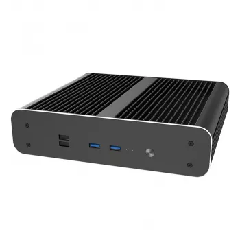 Kompiuterio korpusas Akasa Euler CTX bekontaktinis mini-korpusas Thin Mini-ITX – juodas
